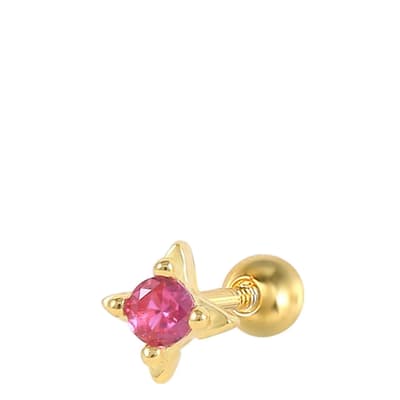 Pink/Gold Plated Earrings