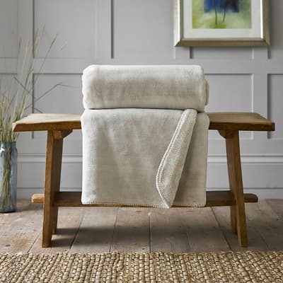 Windsor Supersoft Throw 130x180cm, Biscuit