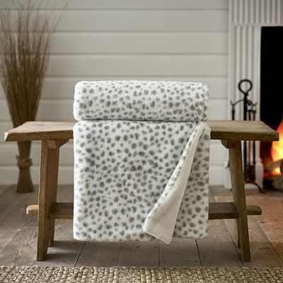 Matlock Faux Fur Throw 130x150cm, Grey