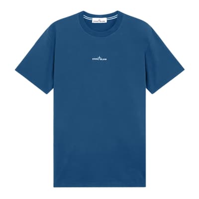 Blue Jersey Cotton T-Shirt