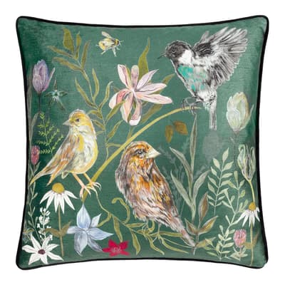 Meadow Bloom 43x43cm Cushion, Birds