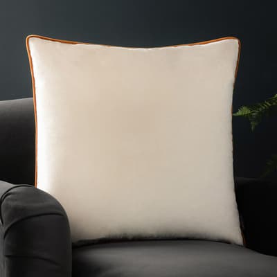 Meridian 55x55cm Cushion, Ecru/Ginger