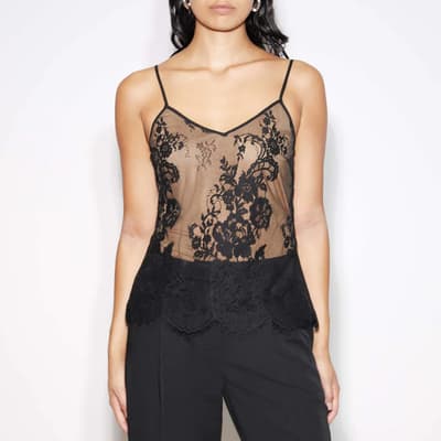 Black Lace Cami Top