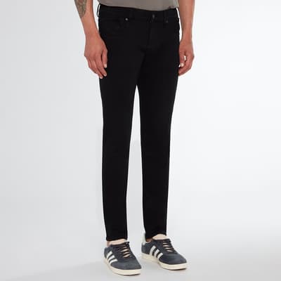 Black Slimmy Tapered Stretch Jeans