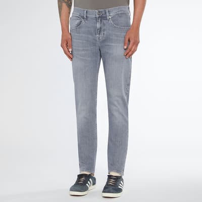 Light Grey Slimmy Tapered Stretch Jeans