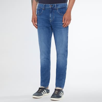 Blue Slimmy Tapered Stretch Jeans