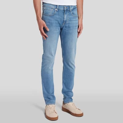 Light Blue Slimmy Tapered Stretch Jeans