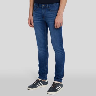 Dark Blue Slimmy Tapered Stretch Jeans