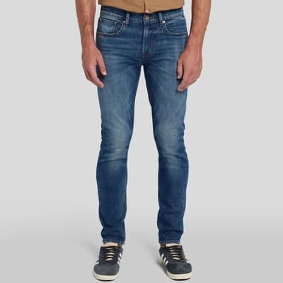 Dark Blue Slimmy Tapered Stretch Jeans