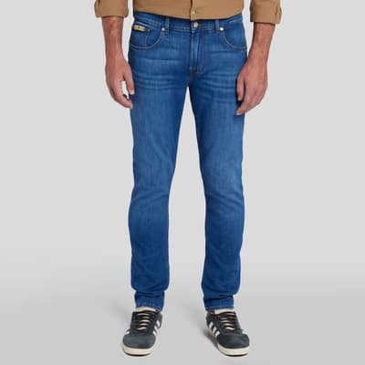 Mid Blue Slimmy Tapered Stretch Jeans