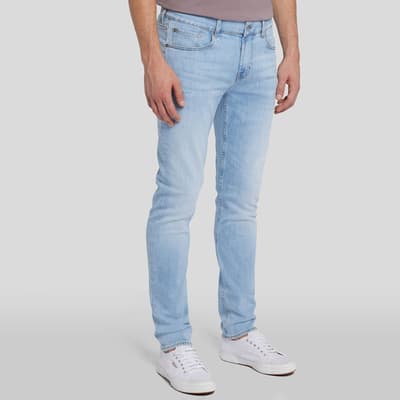 Light Blue Slimmy Tapered Stretch Jeans