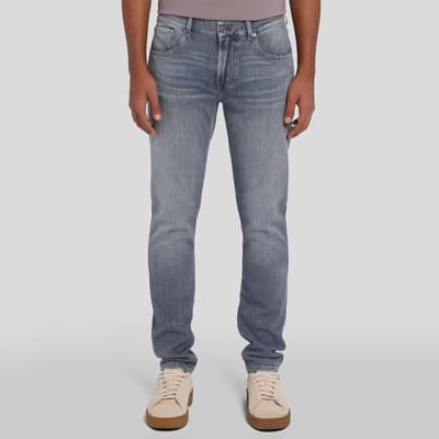 Washed Grey Slimmy Tapered Stretch Jeans