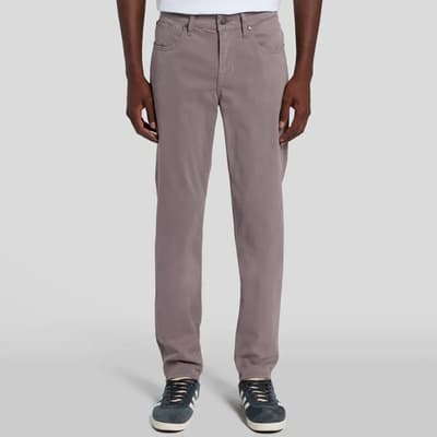 Grey Slimmy Tapered Stretch Trousers