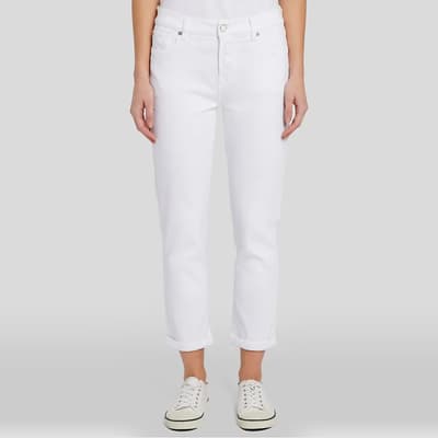 White Josefina Luxe Vintage Stretch Jeans