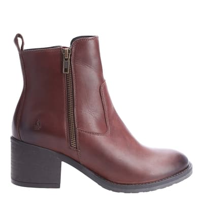 Women's Brown Helena Leather Ankle Boots