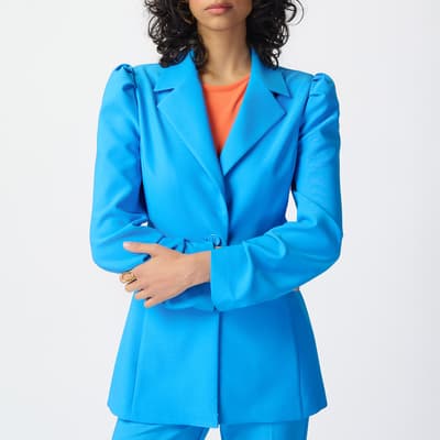 Blue Single Breasted Blazer