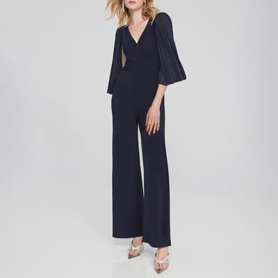 Navy Dramatic Jumpsuit