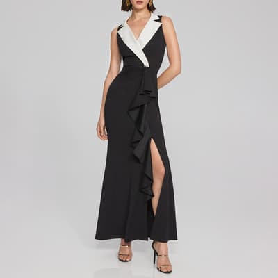 Black / White Tuxedo Gown