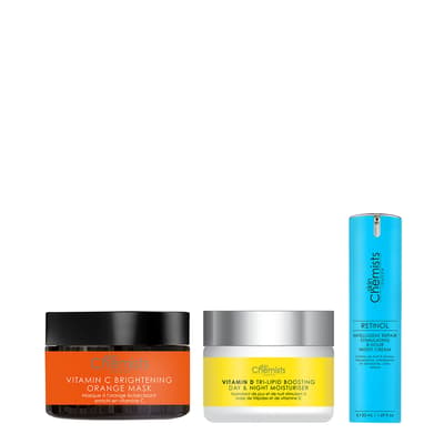 Retinol Night Cream, Vitamin D Moisturizer, Vitamin C Brightening Anti-Ageing Kit