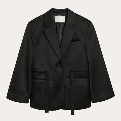 Black Biento Drawstring Jacket