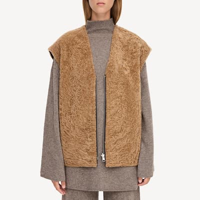 Brown Veronicas Fur Gilet