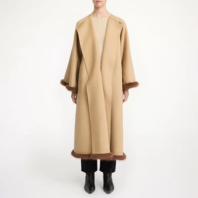 Dark San Wool Dalimas Cape Coat