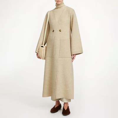 Beige Wool Blend Carlyn Coat