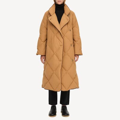 Camel Elyssia Padded Coat