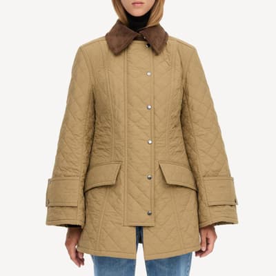 Beige Wivin Collared Jacket