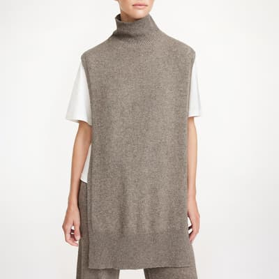 Beige Wool Zania Knitted Tunic