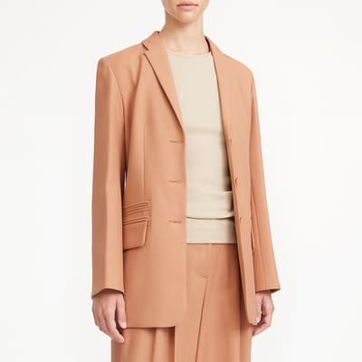 Blush Porter Button Blazer