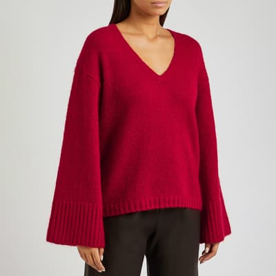 Red Wool Blend Cimone Jumper