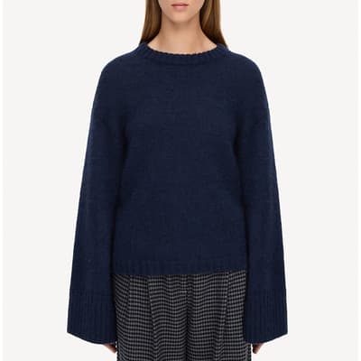 Navy Wool Blend Cierra Jumper