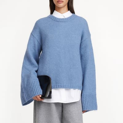 Baby Blue Wool Blend Cierra Jumper