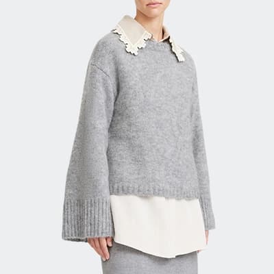 Grey Wool Blend Cierra Jumper