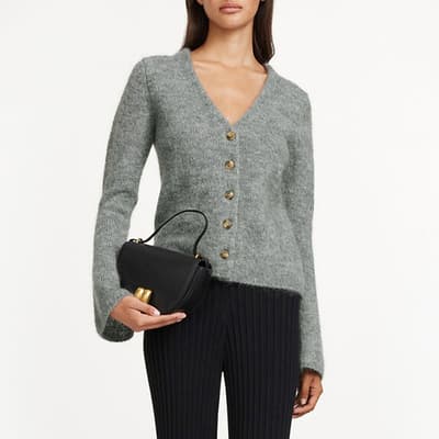 Grey Wool Blend Cirane Cardigan