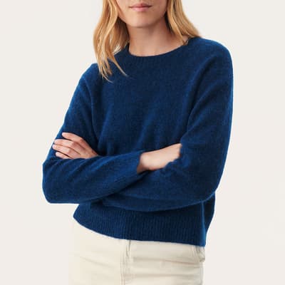 Blue Wool Blend Cila Jumper