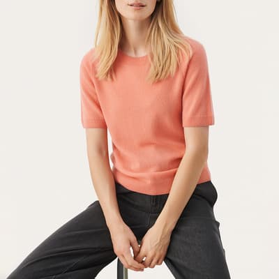 Pink Cashmere Everlotta Short Sleeve Jumper