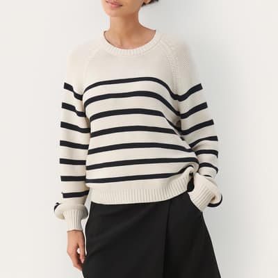 Navy/Cream Stripe Saya Jumper