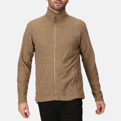 Beige Edley Full Zip Fleece