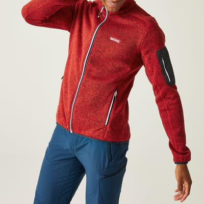 Red Newhill Full Zip Fleece