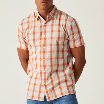 Orange Denmoor Cotton Shirt