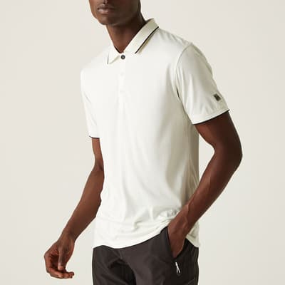 White Remex Jersey Polo