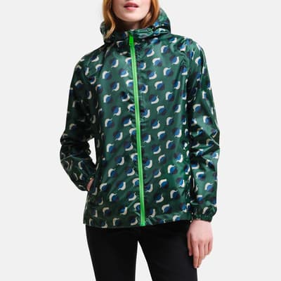 Green Orla Kiely Waterproof Jacket