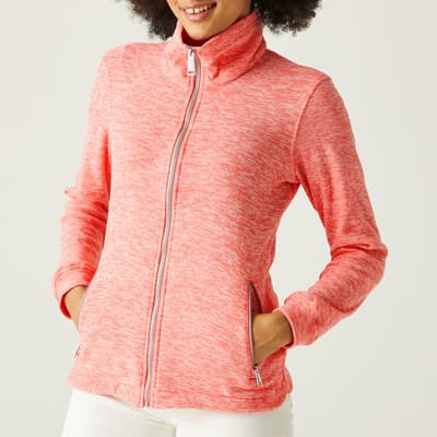 Coral Azaelia Full Zip Fleece