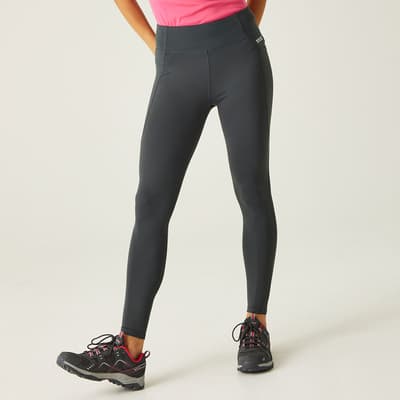 Grey Holeen Compression Leggings