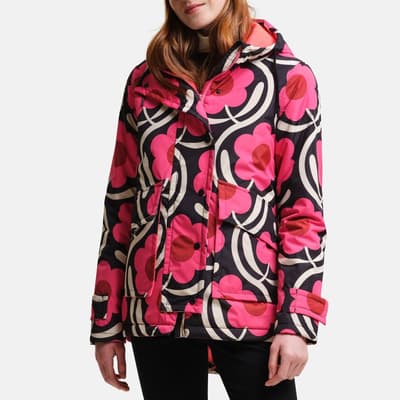 Pink Orla Kiely Waterproof Jacket