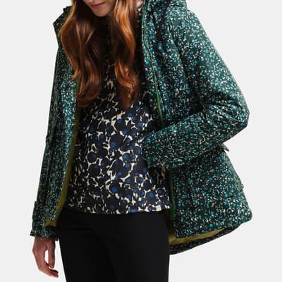 Dark Green Orla Kiely Waterproof Jacket