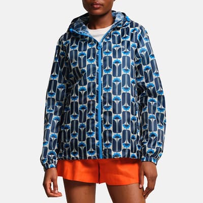 Navy/Blue Orla Kiely Waterproof Jacket