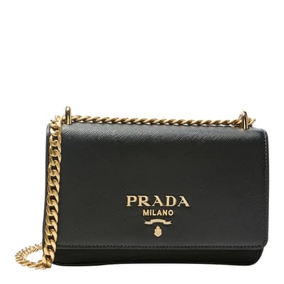 Black Saffiano Leather Mini Bag